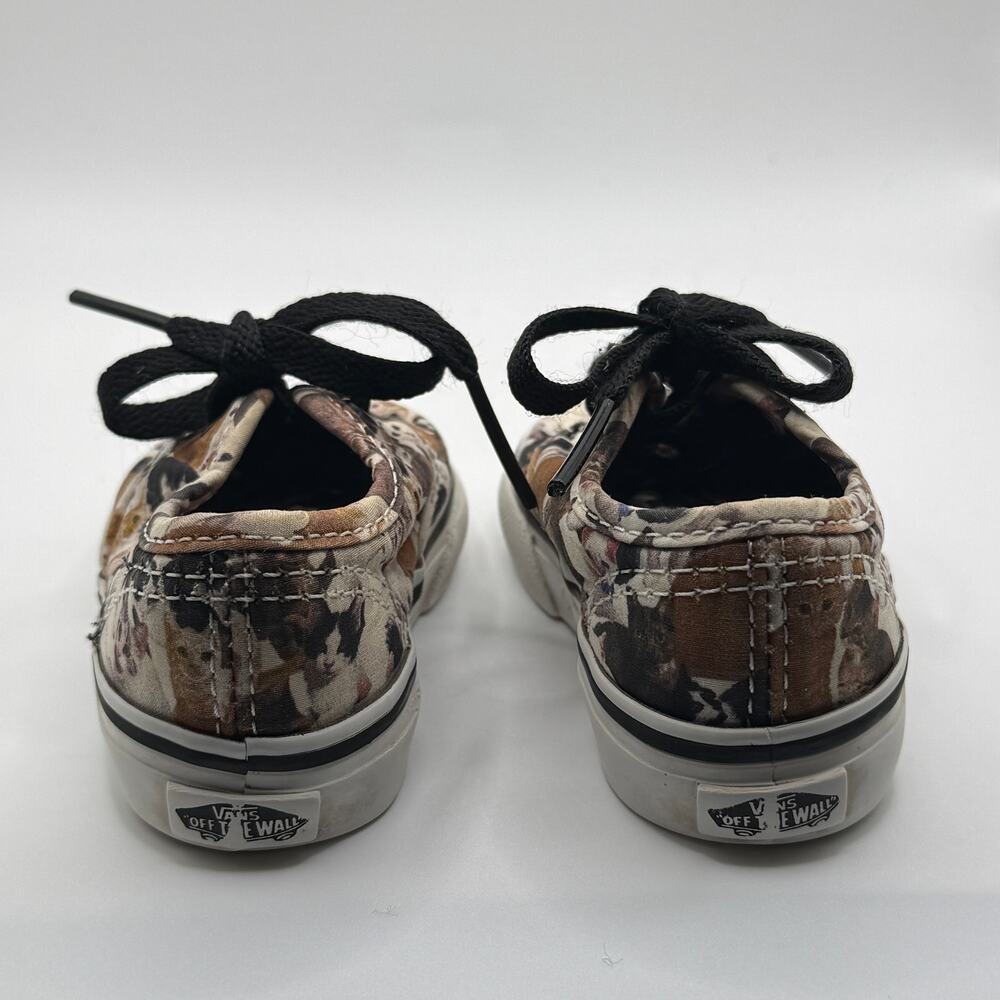 Vans ASPCA Lace Up Shoes Size 4.0 Toddler Color Brown w/ Cats Hard Model to Find - Picture 7 of 9
